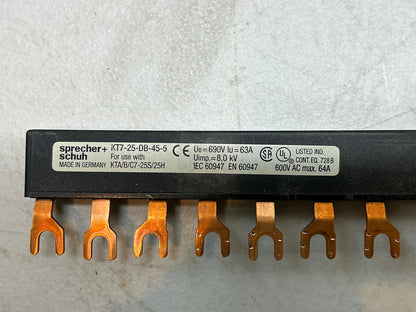 SPRECHER+SCHUH KT7-25-DB-45-5 / COMPACT BUSBAR / 64A 600V FOR KTA/B/C7 - 25S/25H