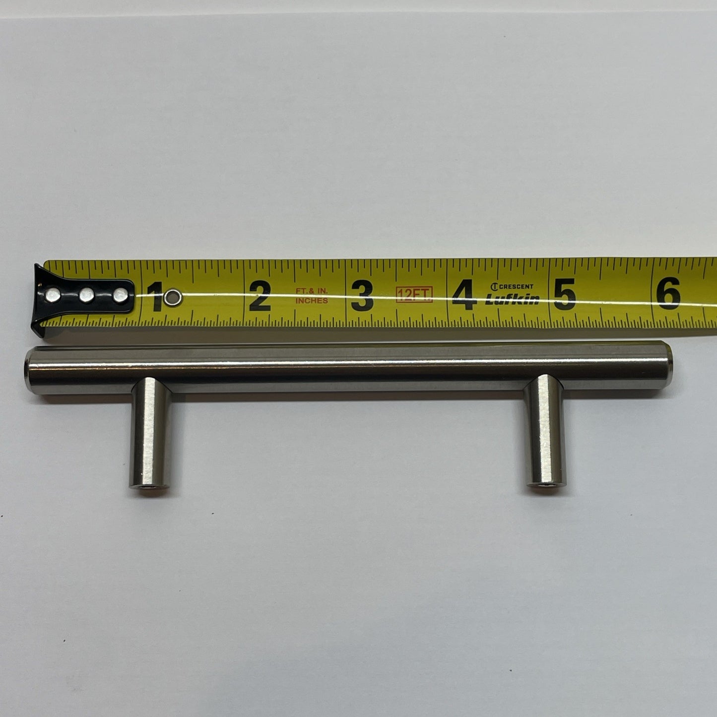 Cabinet / Drawer Pull Stainless Steel Cupboard Round T Bar Handle 6"