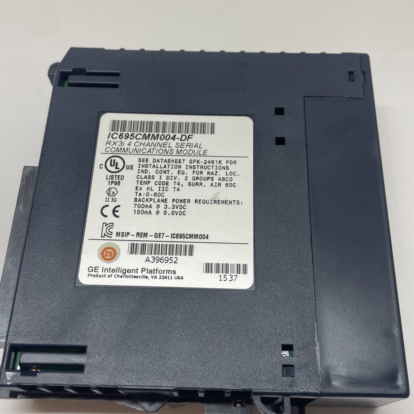 GE Fanuc/Emerson IC695CMM004-DF 4-Port Serial Comm Module RX3i PACSystems