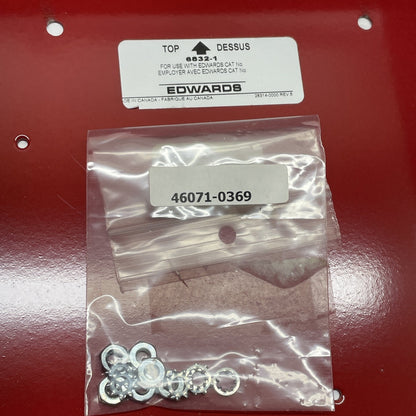 EDWARDS EST 6832-1 Red Firefighters Telephone Back Box Backbox