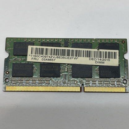 (LOT OF 4) M471B1G73DB0-YK0 SAMSUNG LAPTOP MEMORY 8GB 2Rx8 PC3L-12800S-11-13-F3
