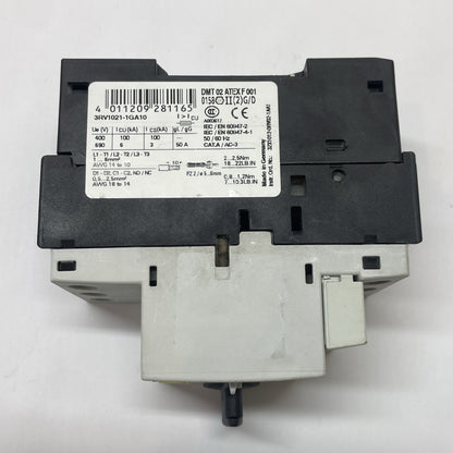 Siemens 3RV1021-1GA10 Motor Protection Circuit Breaker 4.5-6.3 A