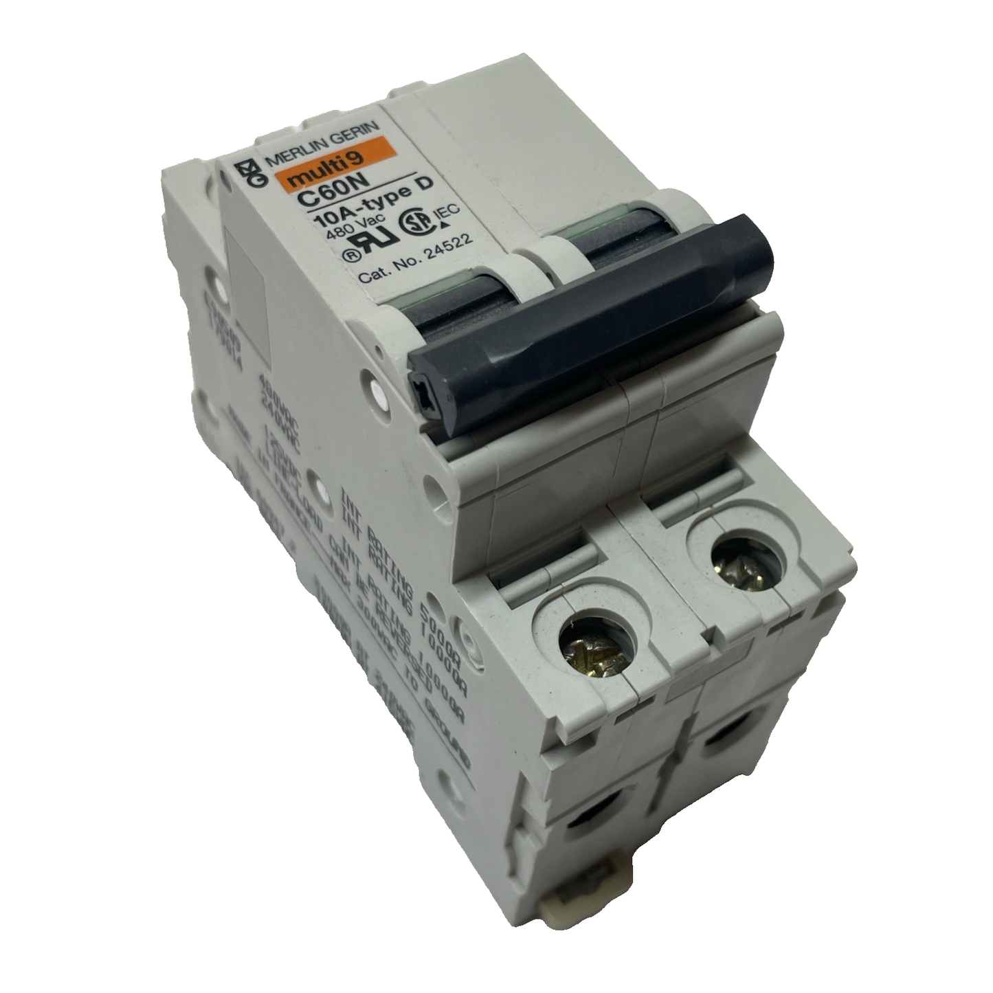 Merlin Gerin C60N 10A Type D 2-Pole Circuit Breaker 24522