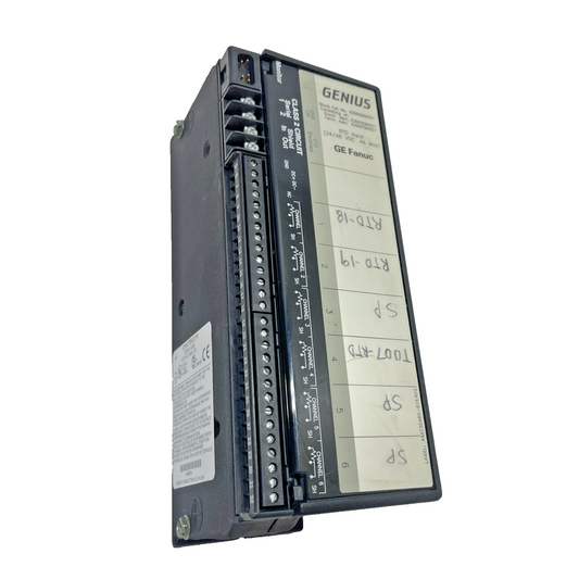 GE Fanuc IC660BBA021 Genius RTD Input Module IC660EBA021K + IC660TBA021K 24/48VD