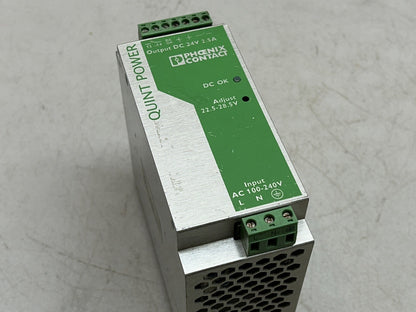 PHOENIX CONTACT QUINT-PS-100-240AC/24DC/2.5 POWER SUPPLY 1.1-0.42AMP 100-240VAC