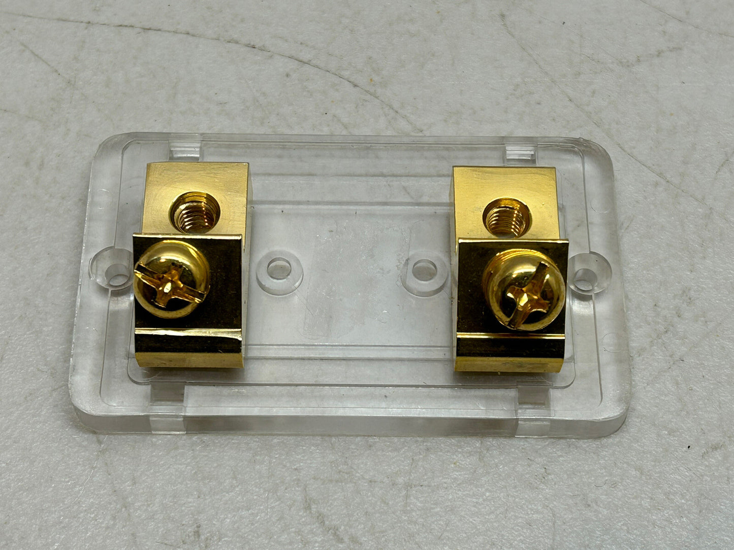 PROMARINER 88120 / 1-POSITION GOLD PLATED ANL FUSE HOLDER / MISSING 2 SCREWS