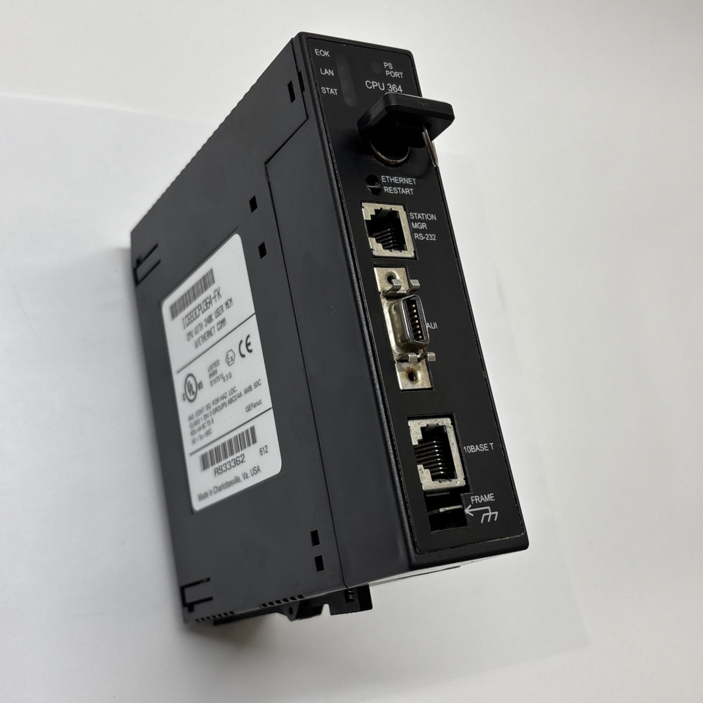 GE Fanuc IC693CPU364-FK Series 90-30 CPU Module 240K Ethernet