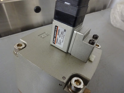 SMC PROCESS VALVE VNB712A / VNB-712A WITH VO301-003DL SOLENOID VALVE / NEW