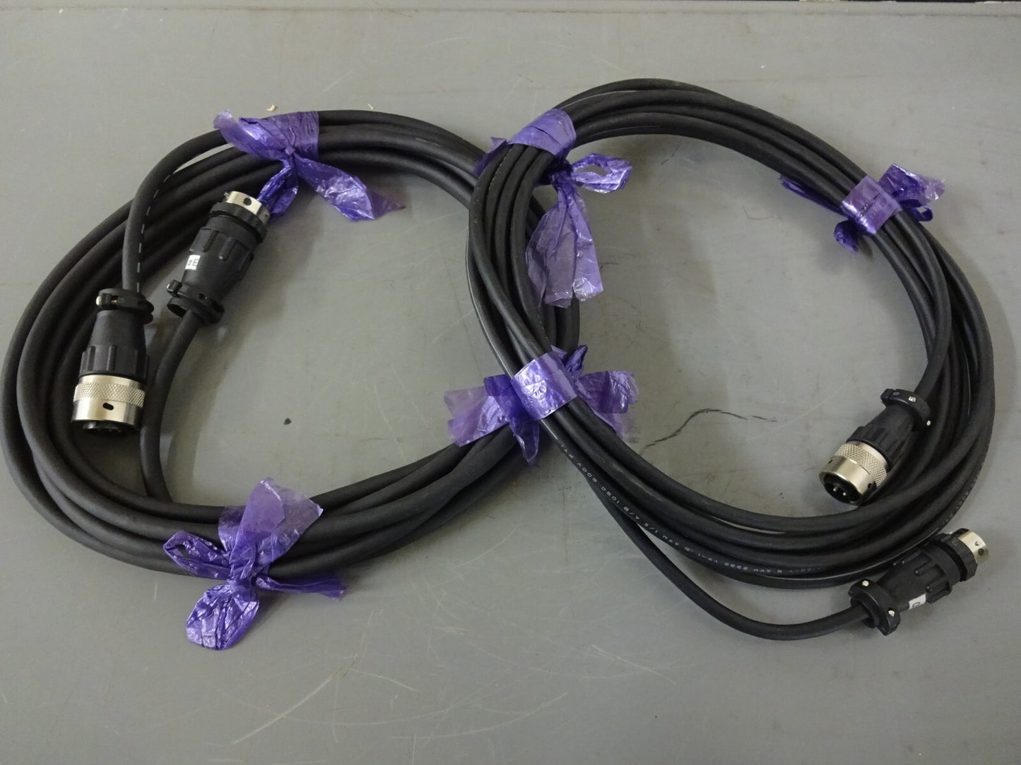 NISSEI HIFLON E56198-V AWM 2568 VW-1105C 600V 4 PIN AND 11 PIN CABLE / LOT  OF 2