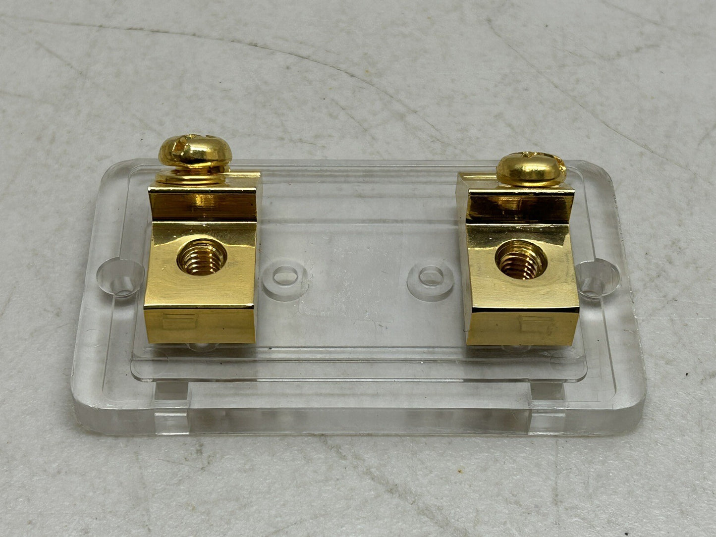 PROMARINER 88120 / 1-POSITION GOLD PLATED ANL FUSE HOLDER / MISSING 2 SCREWS