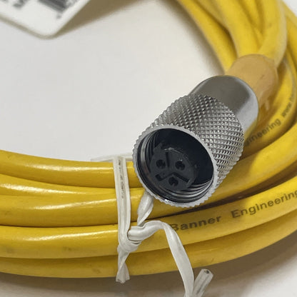 Banner 26849 MQDC-315 Single-Ended Cordset 5 m 3-Pin Straight Female