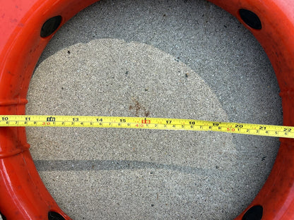 TAYLOR MADE 569 / 24 INCH ORANGE POLYETHYLENE SHELL LIFE RING / BLACK ROPE