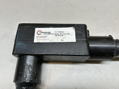 CHAMPION FIBERGLASS 12C-SW-LB / 1-1/4" IPS SW CONDUIT BODY LB TYPE-AG / NEW
