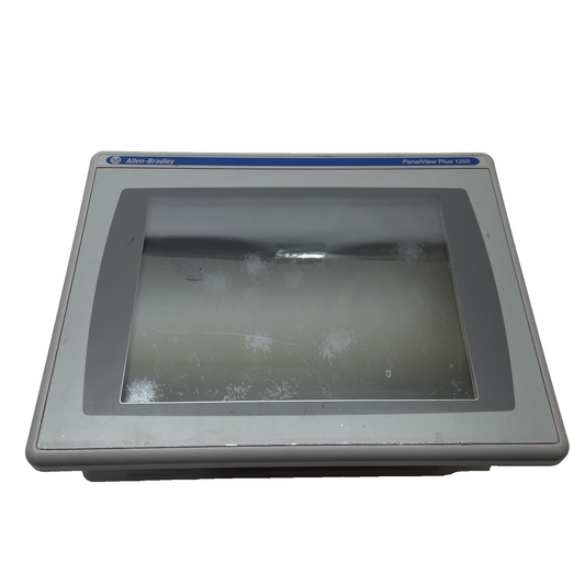 Allen-Bradley PanelView Plus 1250 HMI 2711P-RDT12C /C + 2711P-RP8A Logic Module