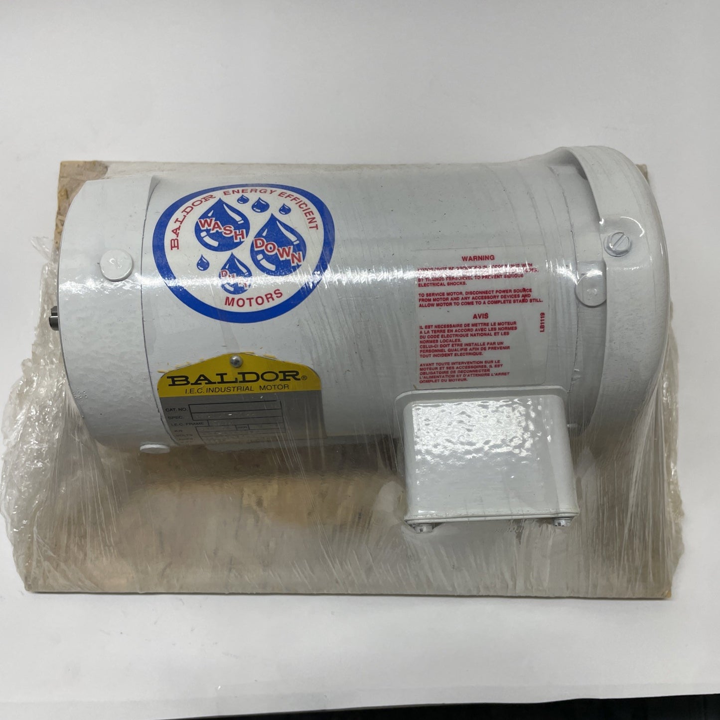 *NEW* Baldor 33E124-0422 0.19 HP 1725 RPM 3-Phase Motor 208-230/460 V