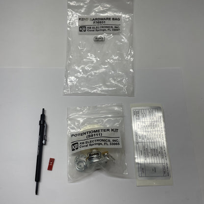 KB Electronics KBVF Hardware Bag F36931  LOT / EXTRA - SEE PHOTOS