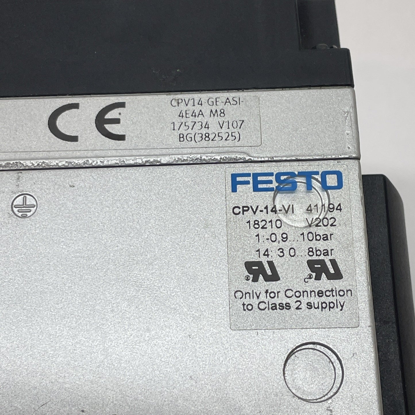Festo CPV-14-VI 41194 18210 Valve Terminal: CPV14-GE-ASI-4E4A-M8 + 3x 161360