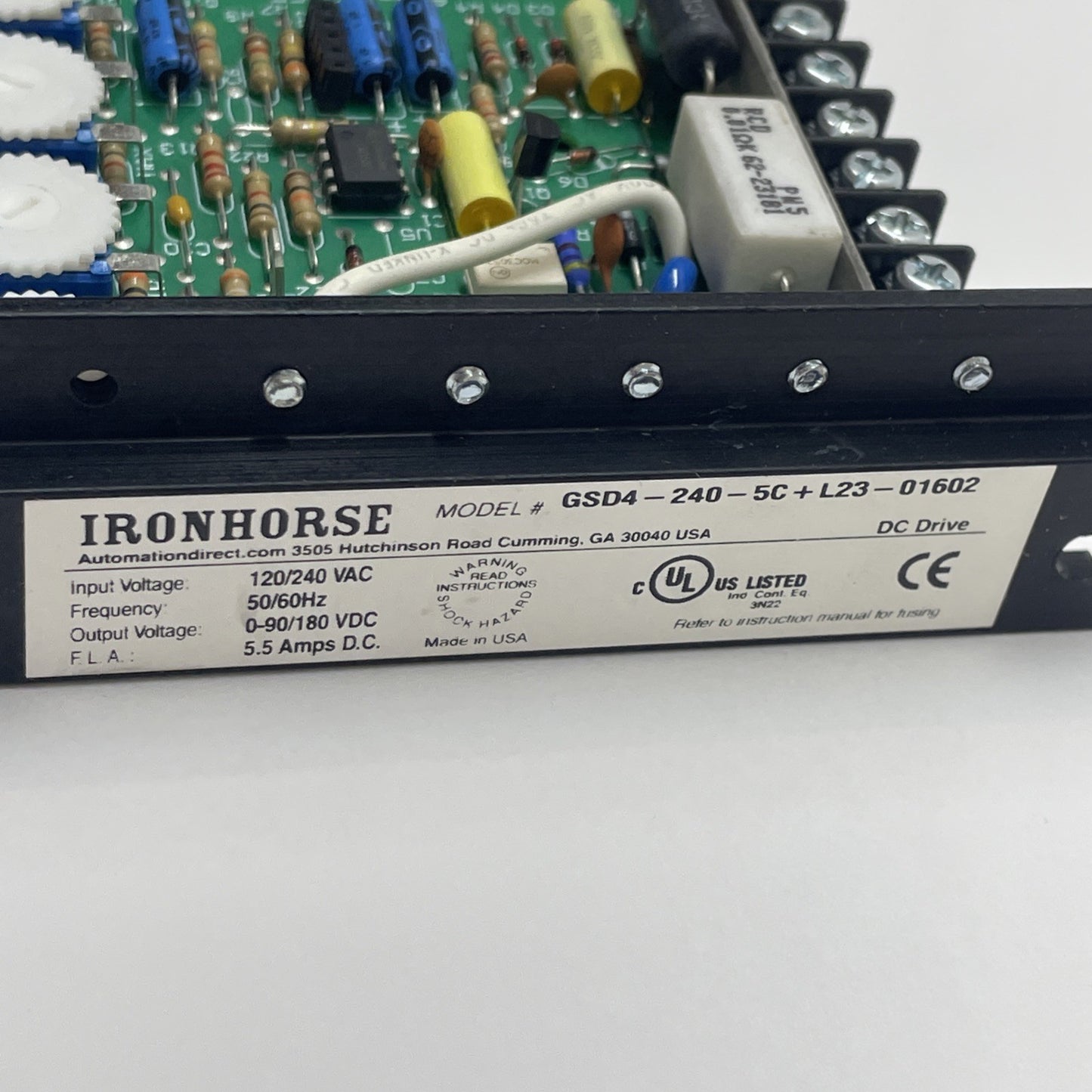 IronHorse GSD4-240-5C DC Drive 120/240 VAC 5.5 A General Purpose