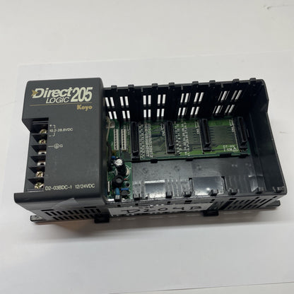 KOYO D2-04BDC1-1 DirectLOGIC DL205 PLC I/O Base 4-Slot 12-24VDC