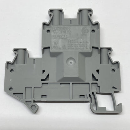 (LOT OF 10) Phoenix Contact UTTB 2,5 Dual-Level DIN Rail Terminal Block 3044636