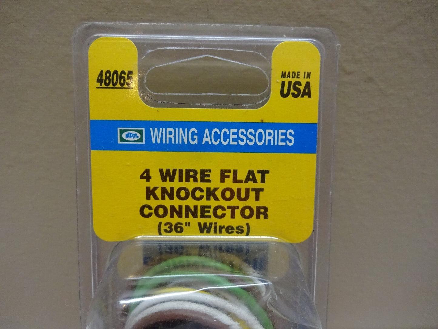 HOPKINS 48105 / 4 WIRE FLAT TRAILER END KIT  12" WIRES / NEW