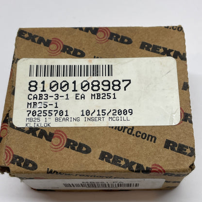 MB251-PA Ball Insert Bearing 1" Shaft With Set Screws