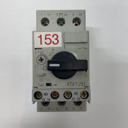 Sprecher+Schuh KTA7-25S-4.0A Motor Switch Control, 115-575VAC  2.5-4.0Amp