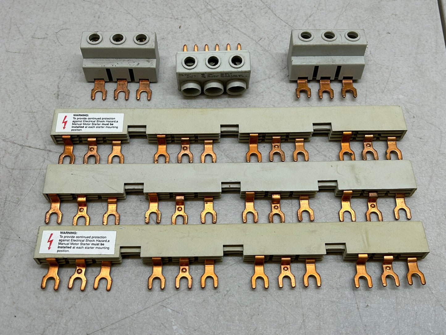 COMMONING LINKS / 3 PHASE / 4 DEVICES / WITH LINK FEEDER TERMINALS / LOT OF 6
