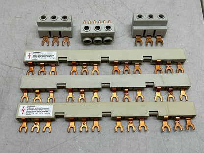 COMMONING LINKS / 3 PHASE / 4 DEVICES / WITH LINK FEEDER TERMINALS / LOT OF 6