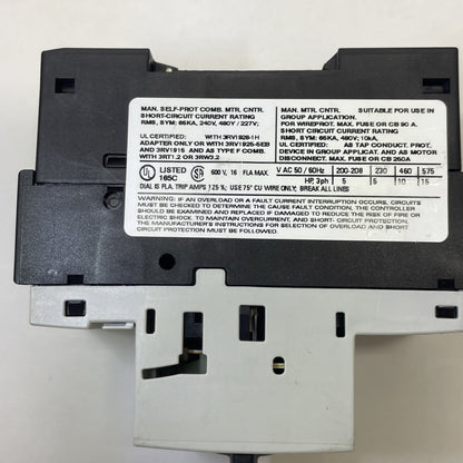 Siemens 3RV1021-4AA10 Manual Motor Starter Protector Breaker 11-16A