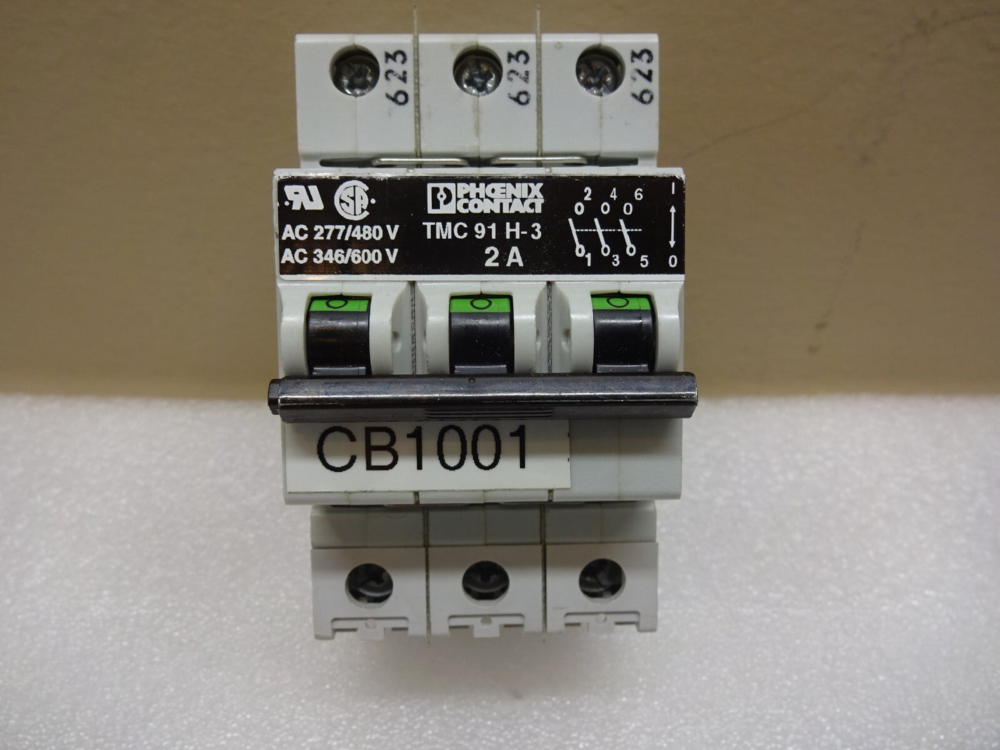 PHOENIX CONTACT TMC 91 H-3 / 2A  3-POLE  2 AMP (TMC91H-3)