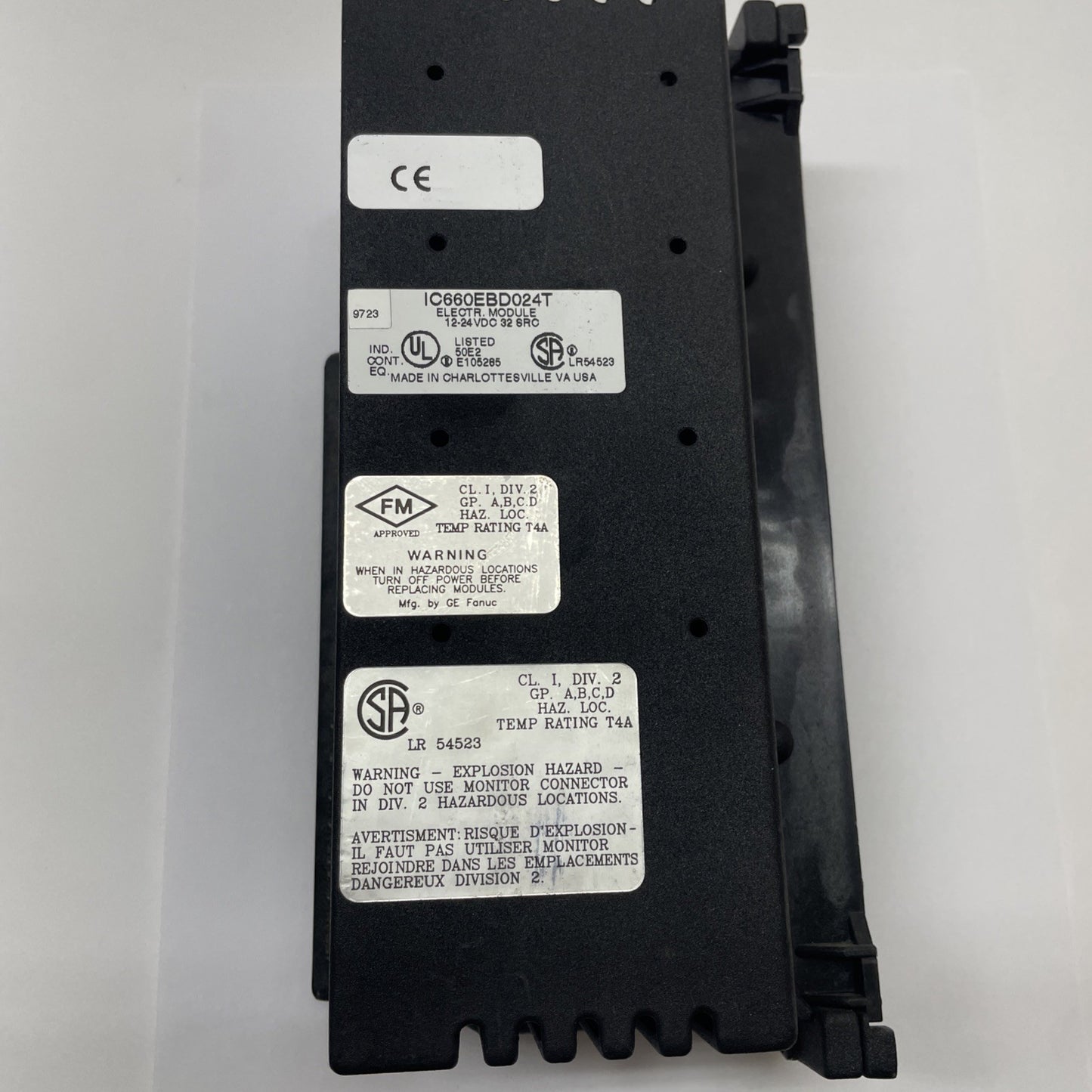 GE Fanuc IC660BBD024 I/O Block Assembly 32-Circuit 12-24 VDC (EBD024 + TBD024)