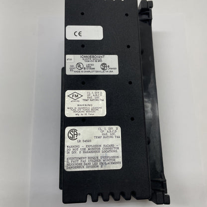 GE Fanuc IC660BBD024 I/O Block Assembly 32-Circuit 12-24 VDC (EBD024 + TBD024)