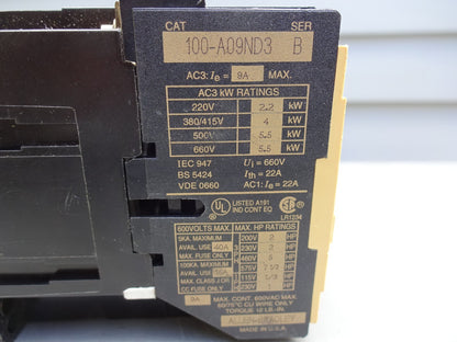 ALLEN BRADLEY 100-A09ND3 SERIES B CONTACTOR COIL 110/120VAC
