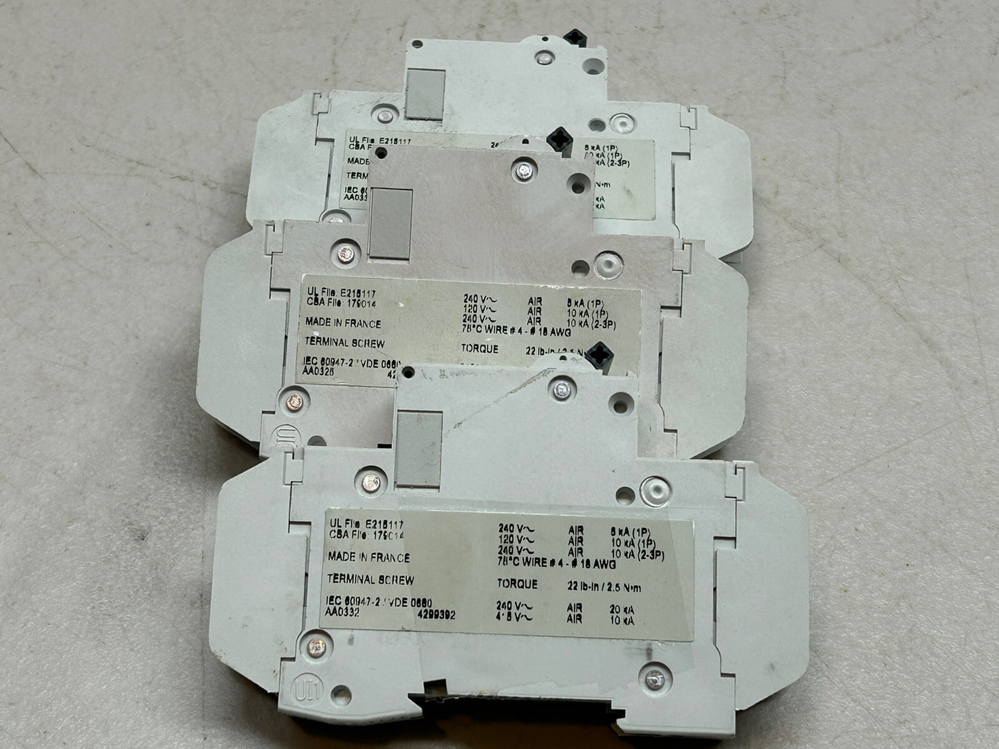 MERLIN GERIN 60103 2A MULTI9 1 POLE CIRCUIT BREAKER LOT OF 2 / + BONUS (1) 60120