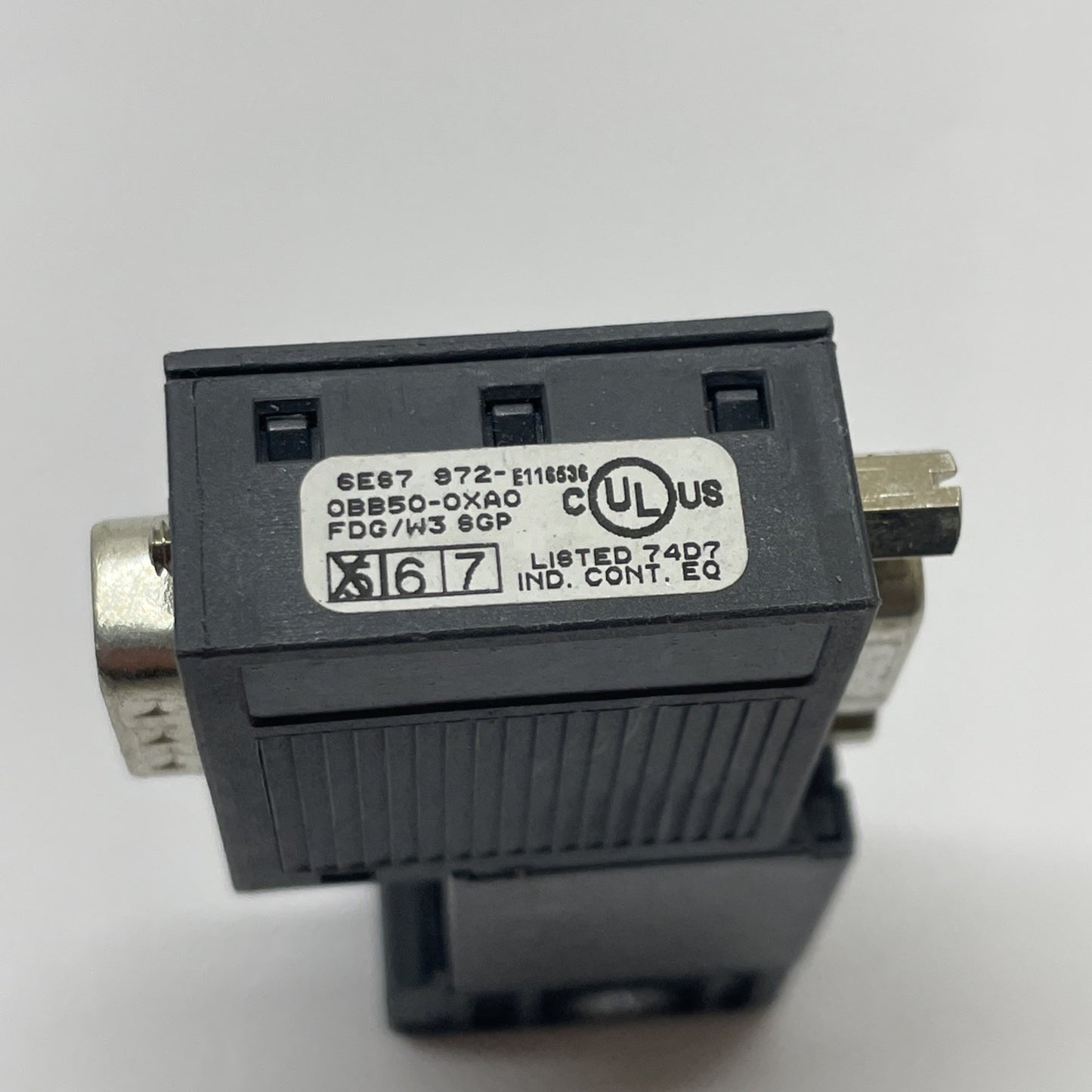 SIEMENS 6ES7972-0BB50-0XA0 SIMATIC DP Bus Connector 90° PG Socket PROFIBUS