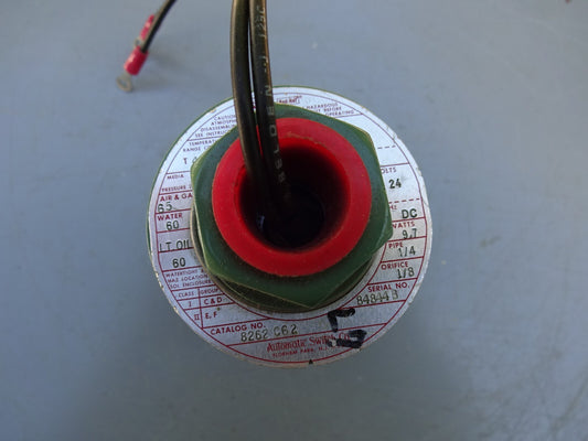 ASCO 8262C62 / RED HAT SOLENOID VALVE WATER OIL PSI 60 AIR GAS 65 1/4" PIPE