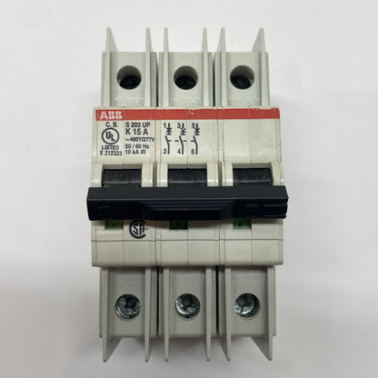 1PC ABB S203UP-K15A Circuit Breaker 15A 480Y/277V E212323