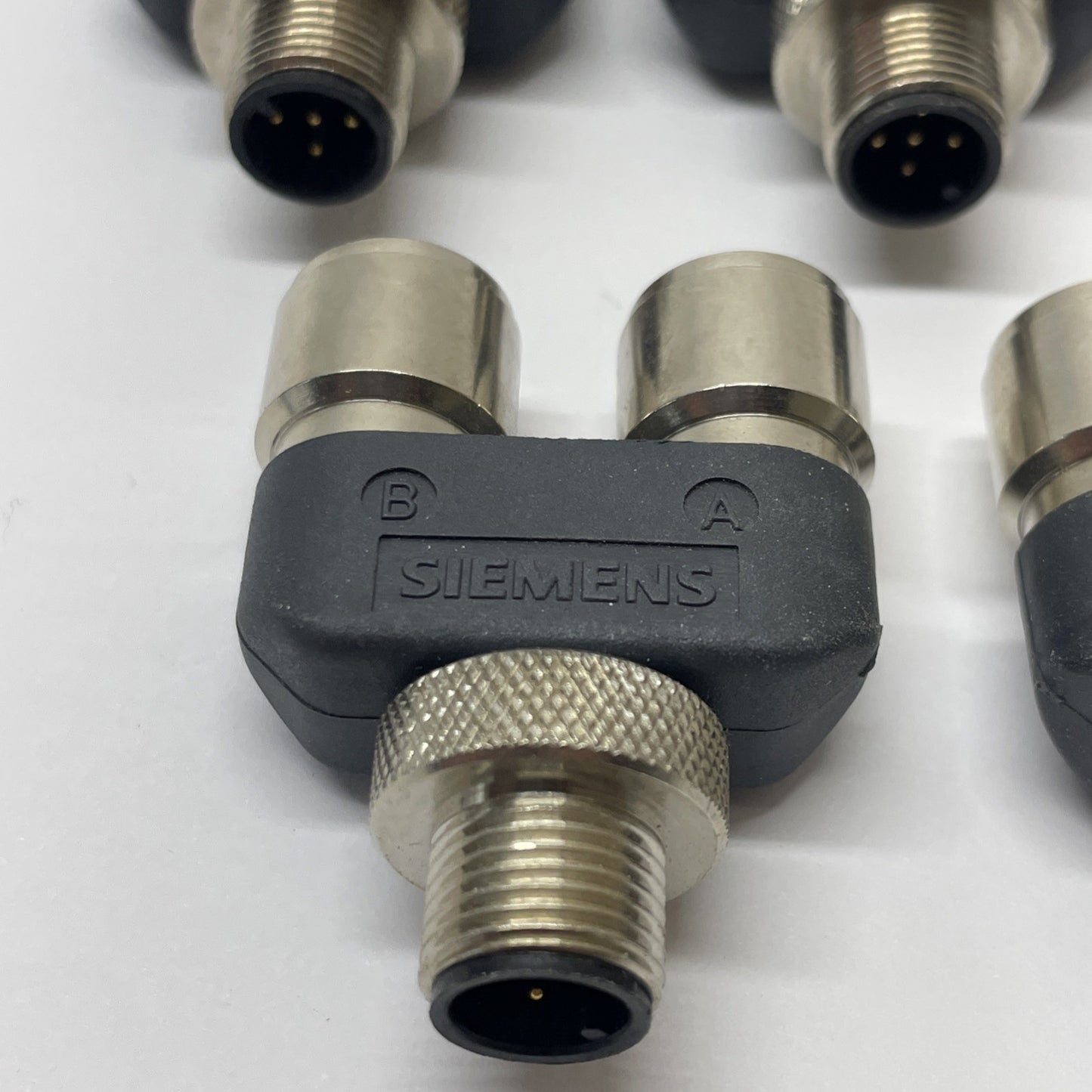 (LOT OF 5) Siemens 6ES7 194-1KA01-0XA0 Y-Connector 5-pole M12 ET 200