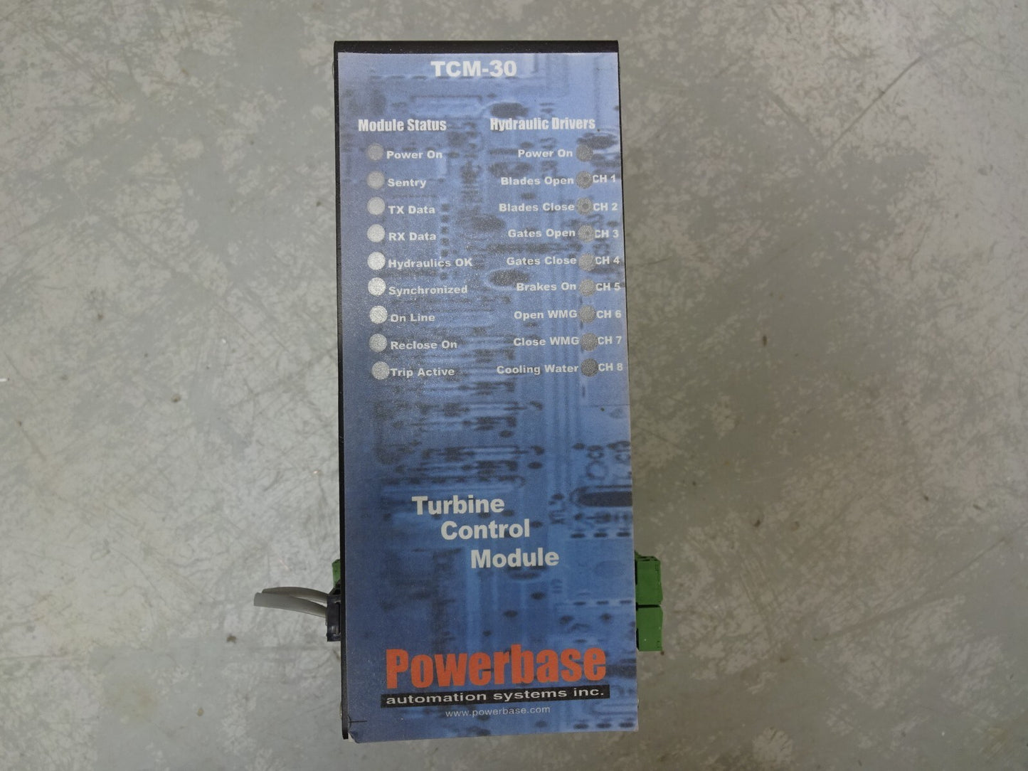POWERBASE TCM-30 TURBINE CONTROL MODULE / FOR HYDRO POWER STATIONS *MAKE OFFER*
