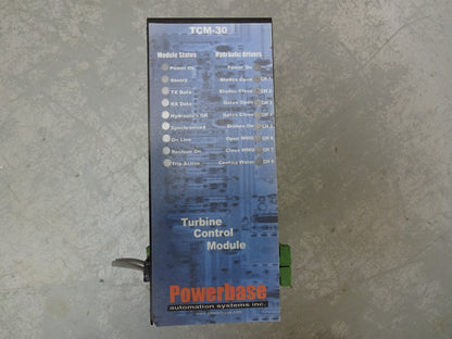 POWERBASE TCM-30 TURBINE CONTROL MODULE / FOR HYDRO POWER STATIONS *MAKE OFFER*