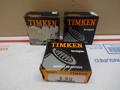 TIMKEN TORRINGTON B-1012 NEEDLE BEARINGS / LOT OF 3 / NEW