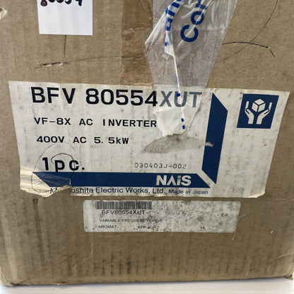 Panasonic VF-8X BFV80554XUT Inverter 5.5KW 400V 3-Phase Variable Frequency Drive