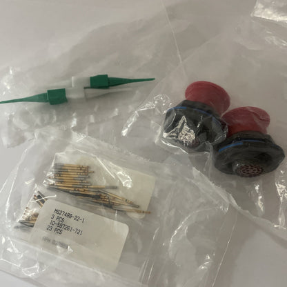 (PACK OF 2) Amphenol D38999/24WC35SA Circular 22 Pos Female Crimp Panel Mount