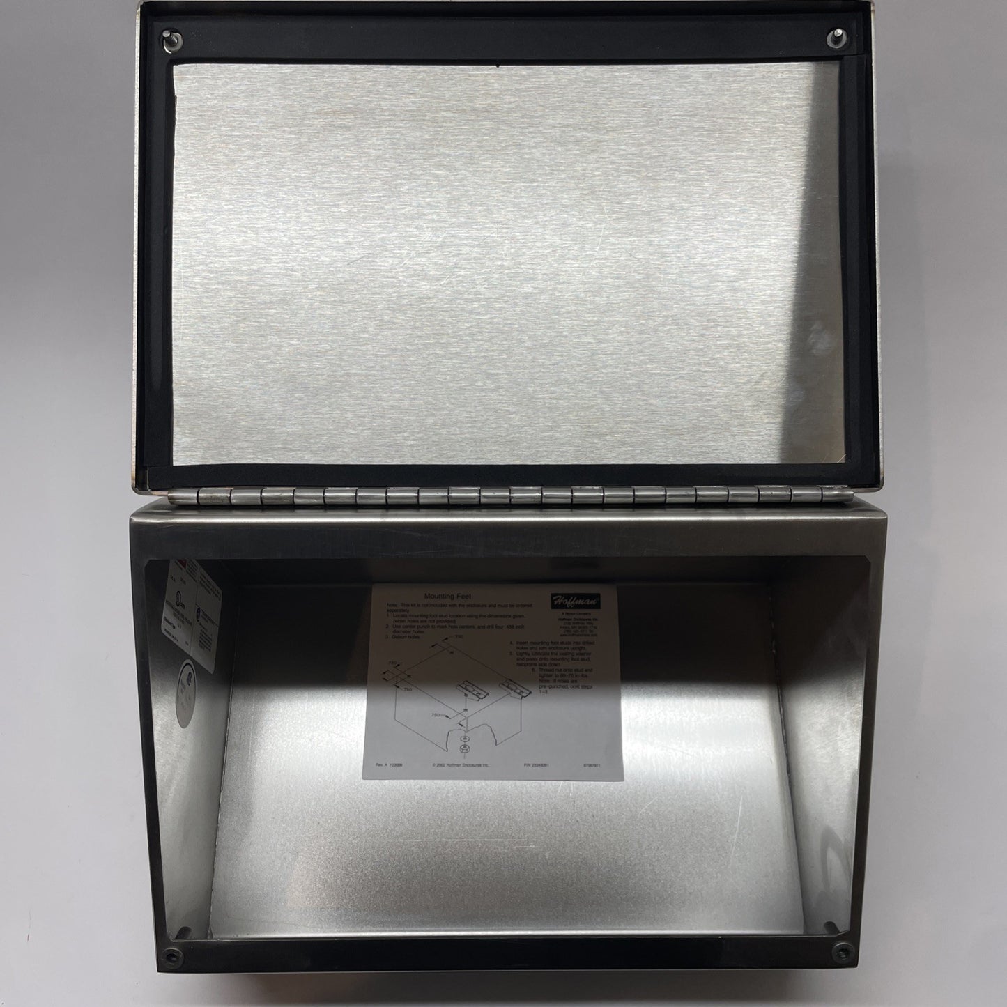 Hoffman C8C12SS Stainless Steel Consolet Enclosure 8x12x7.09 Type12