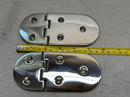 HINGE STAINLESS STEEL 5.75" X 2.5" MARINE BOAT  / LOT OF 2 NEW