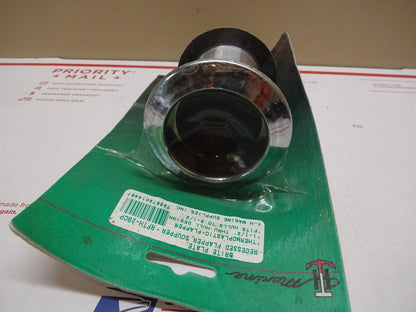 TH MARINE RFTH-2BCP / BRITE PLATE RECESSED FLAPPER SCUPPER THERMOPLASTIC 3-1/2"