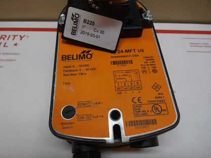 BELIMO B225 + LF24-MFT / ACTUATOR + VALVE / 24VAC/DC 50/60HZ 5VA 2.5W / NEW