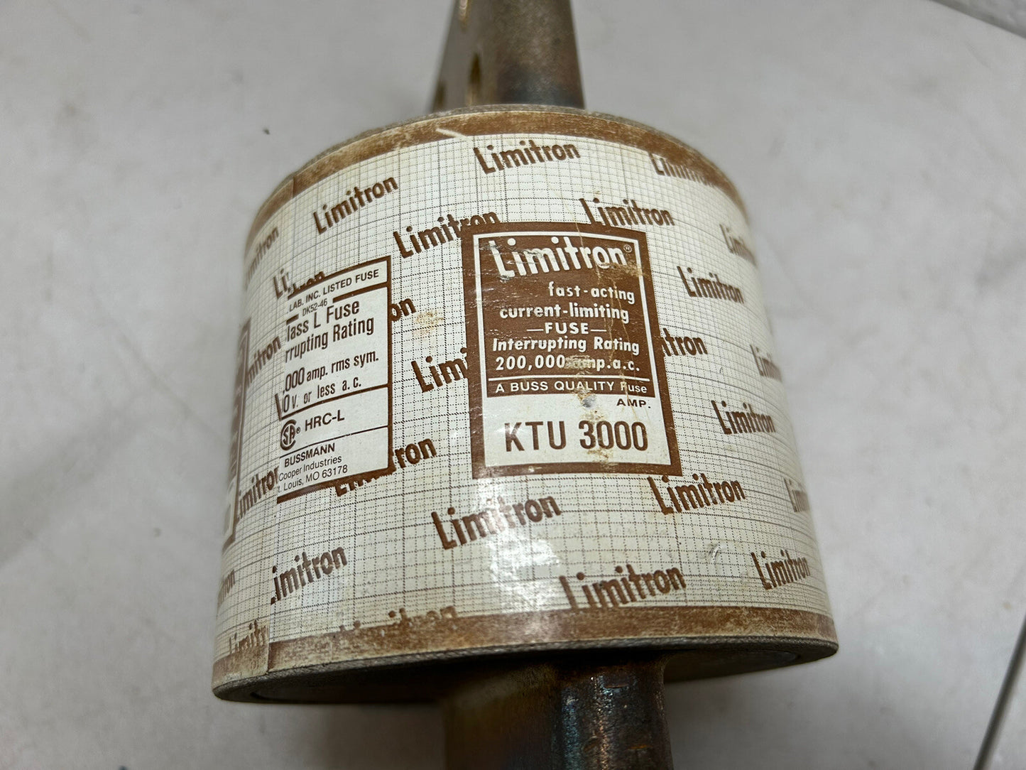 LIMITRON KTU 3000 BUSS FUSE 3000A CURRENT LIMITING FAST ACTING BUSSMANN / NEW