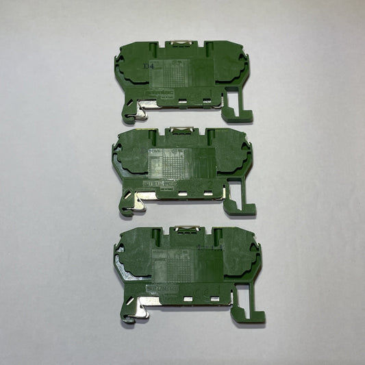 ENTRELEC  D2.5/5.P.4L LOT OF 3 TERMINAL BLK TYPE D2.5/5.P.2L 2612 AWG